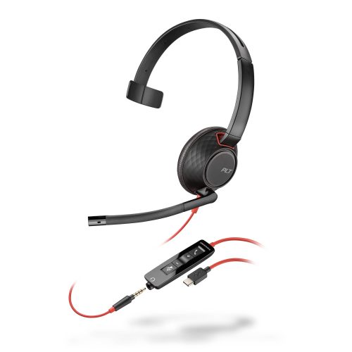 Poly Blackwire 5210 przewodowy zestaw słuchawkowy