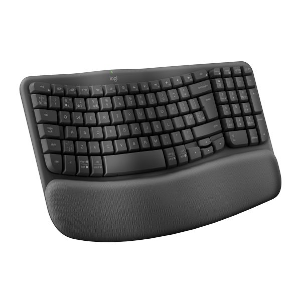 00-B07W6G823F Logitech Wave Keys bezprzewodowa ergonomiczna klawiatura