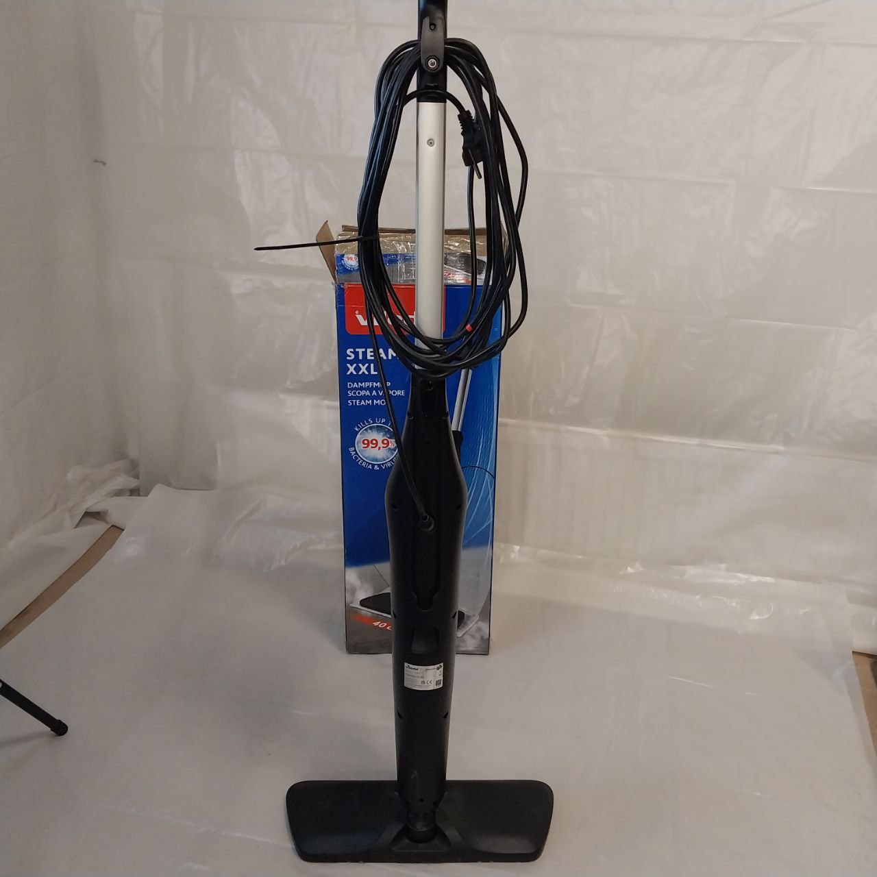 SUPER Mop Parowy VILEDA POWER PAD Steam Plus XXL elektryczny