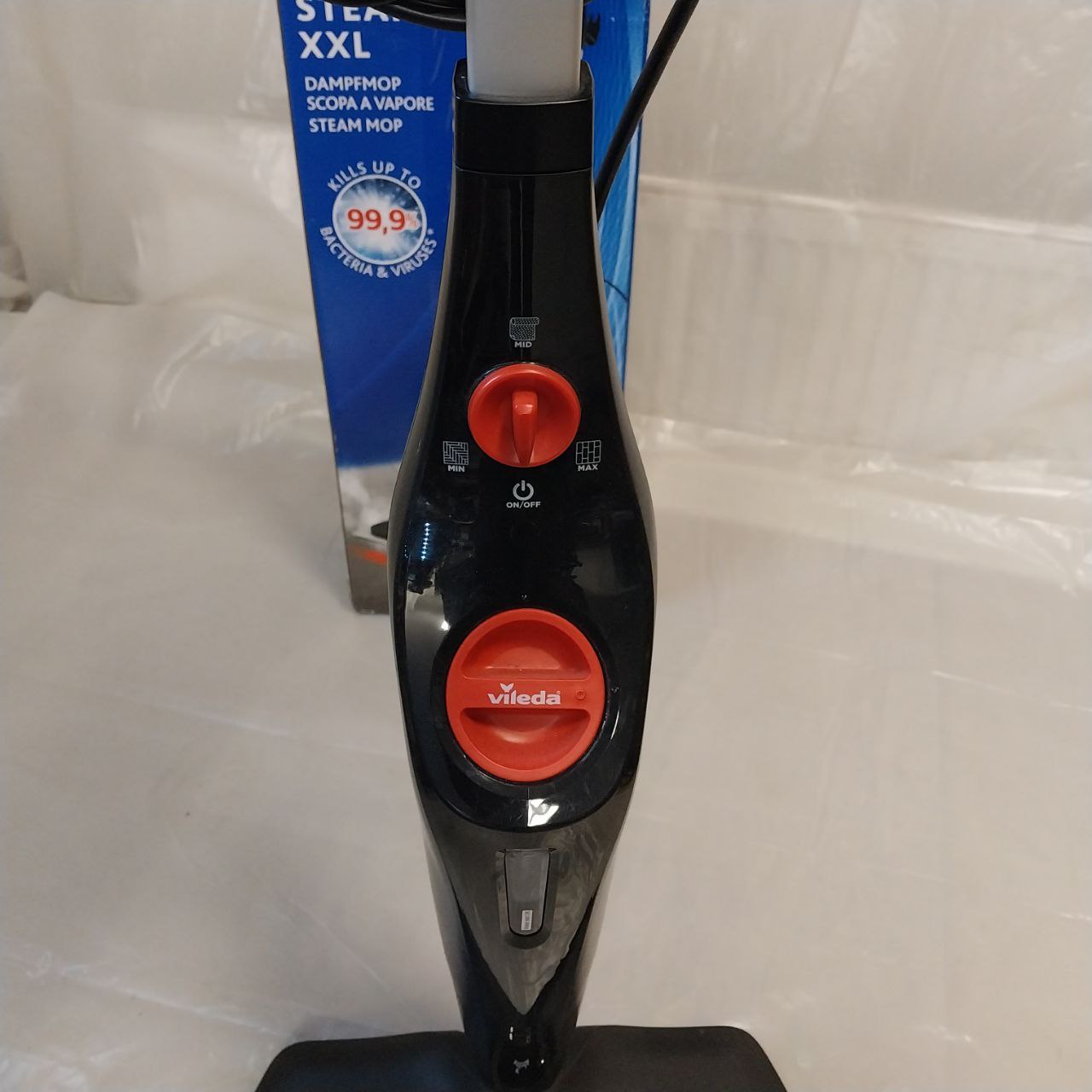 SUPER Mop Parowy VILEDA POWER PAD Steam Plus XXL elektryczny