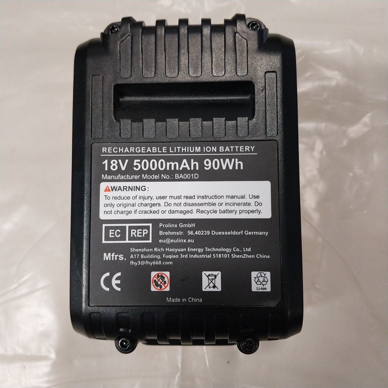 Akumulator do DeWALT 18V 5Ah Li-Ion 90Wh (BA001D)