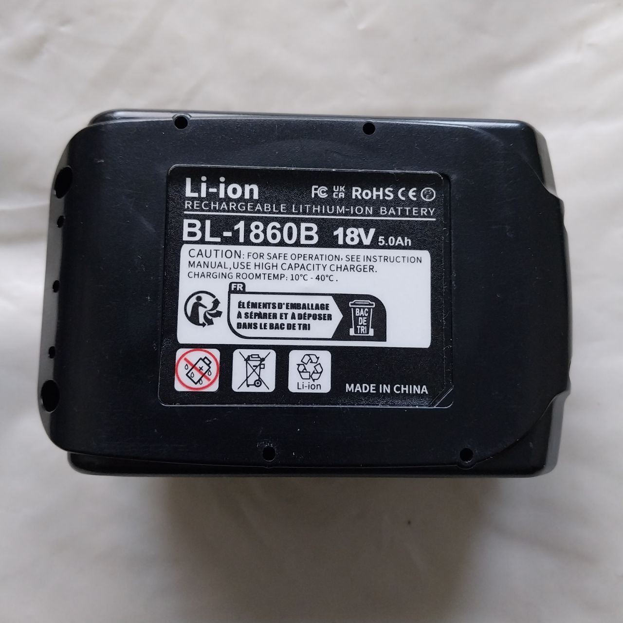 Bateria Akumulator do Makita BL-1860B 18V, 5000 mAh