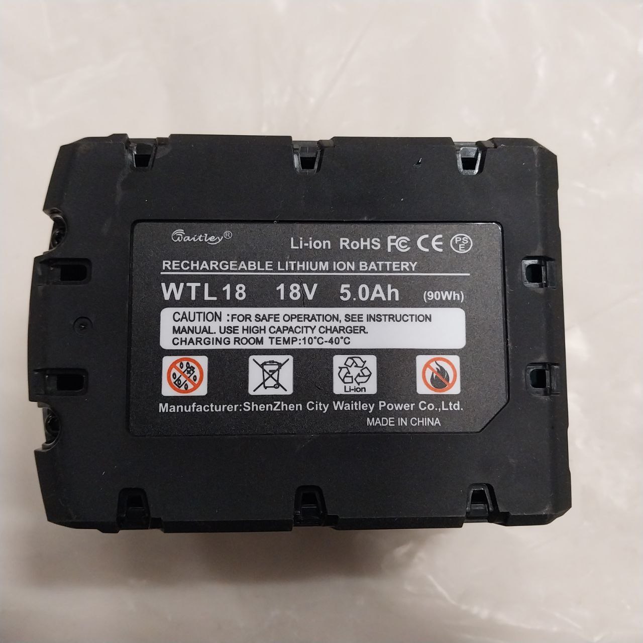 Bateria Akumulator do Milwaukee Waitly WTL18 18V, 5000 mAh, 90Wh