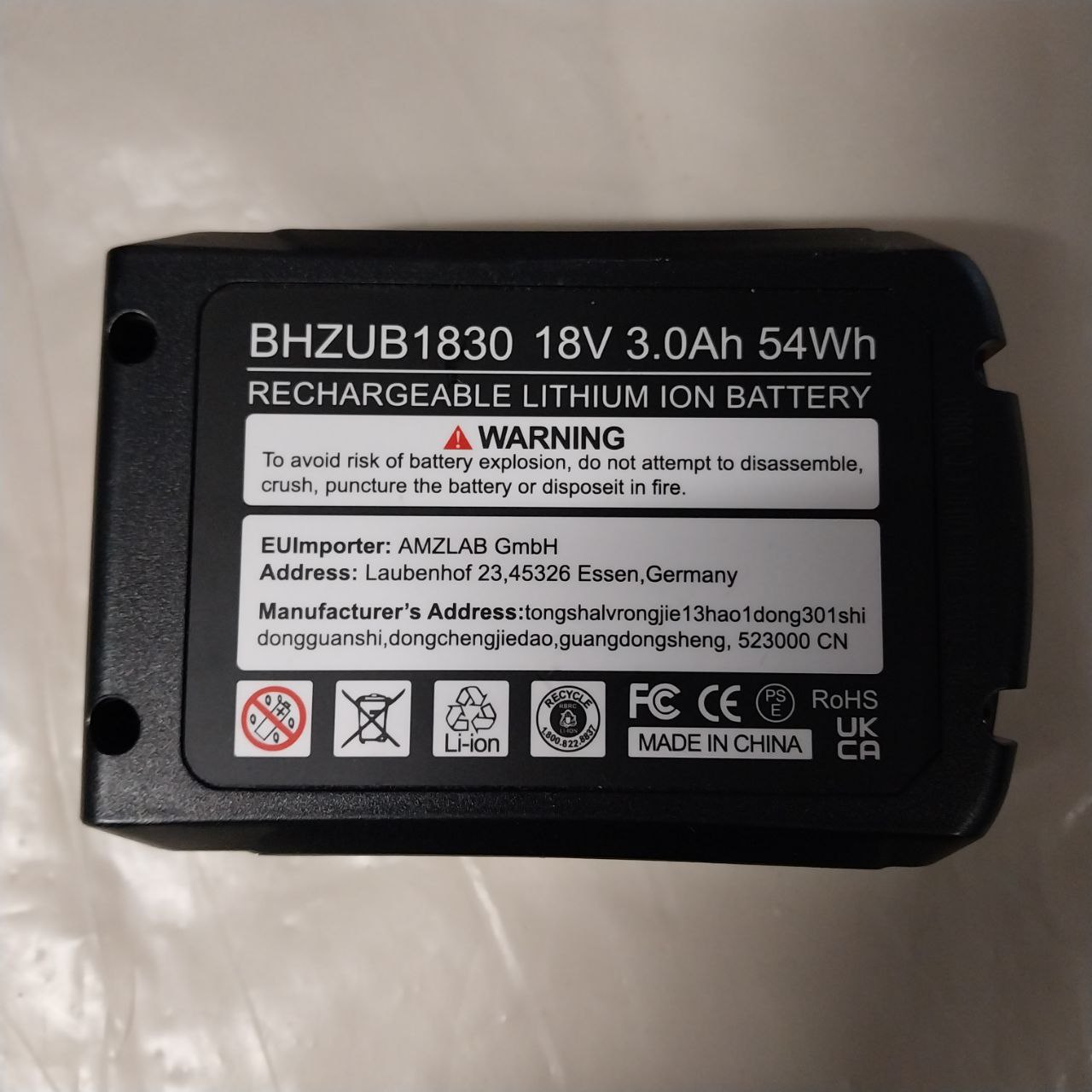 Bateria Akumulator do BOSCH BHZUB1830 18V 3.0Ah 54Wh