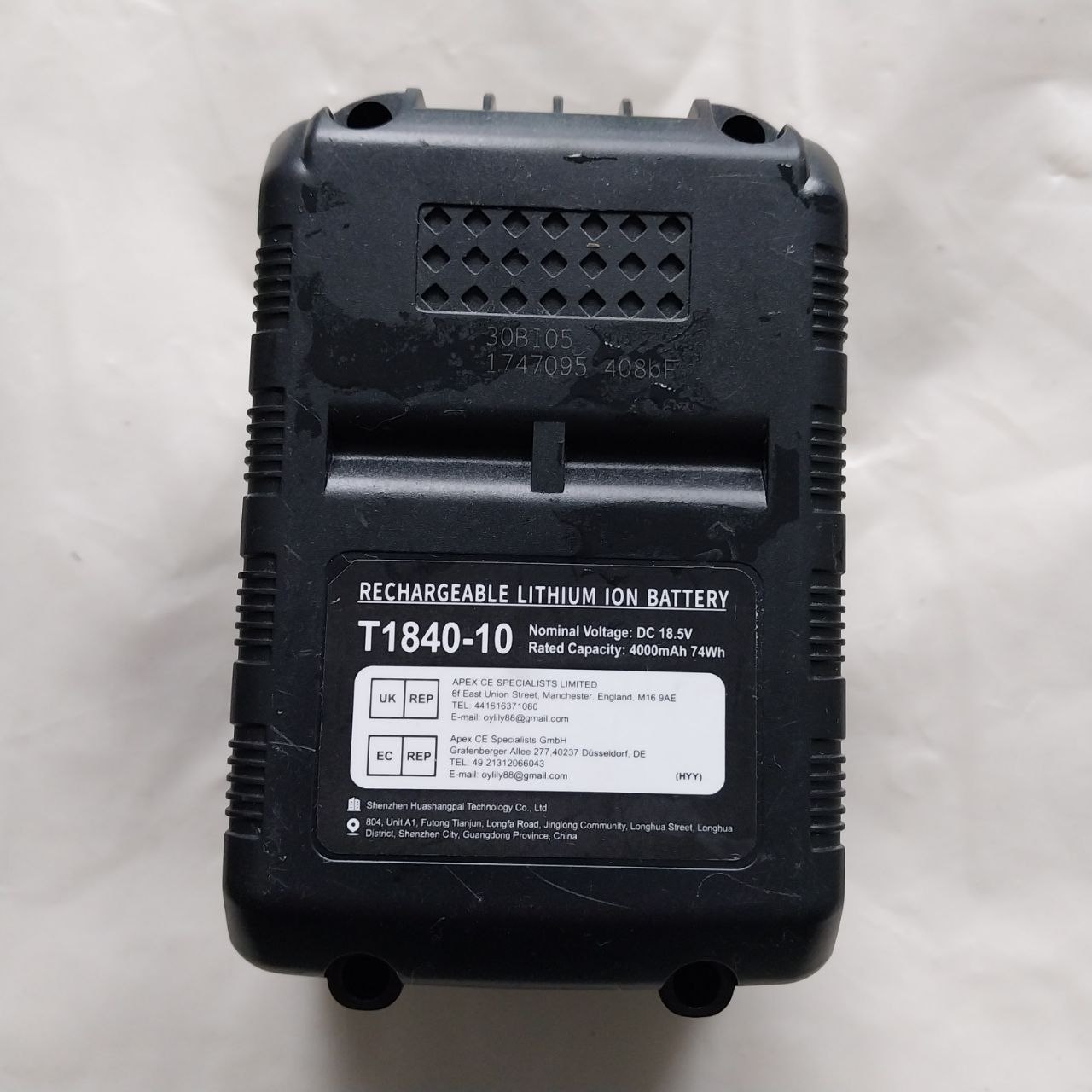 Bateria akumulator  T1840-10 21V 4Ah 74Wh