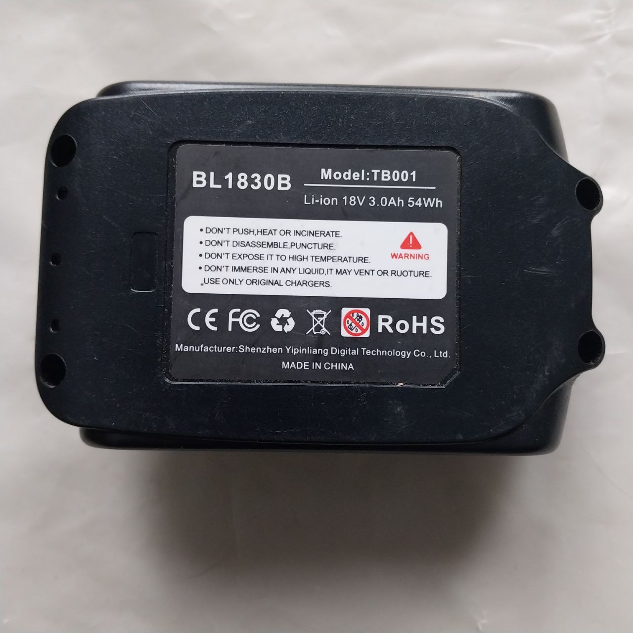 Bateria Akumulator do Makita BL1830B 18V 3,0Ah 54Wh Model TB001