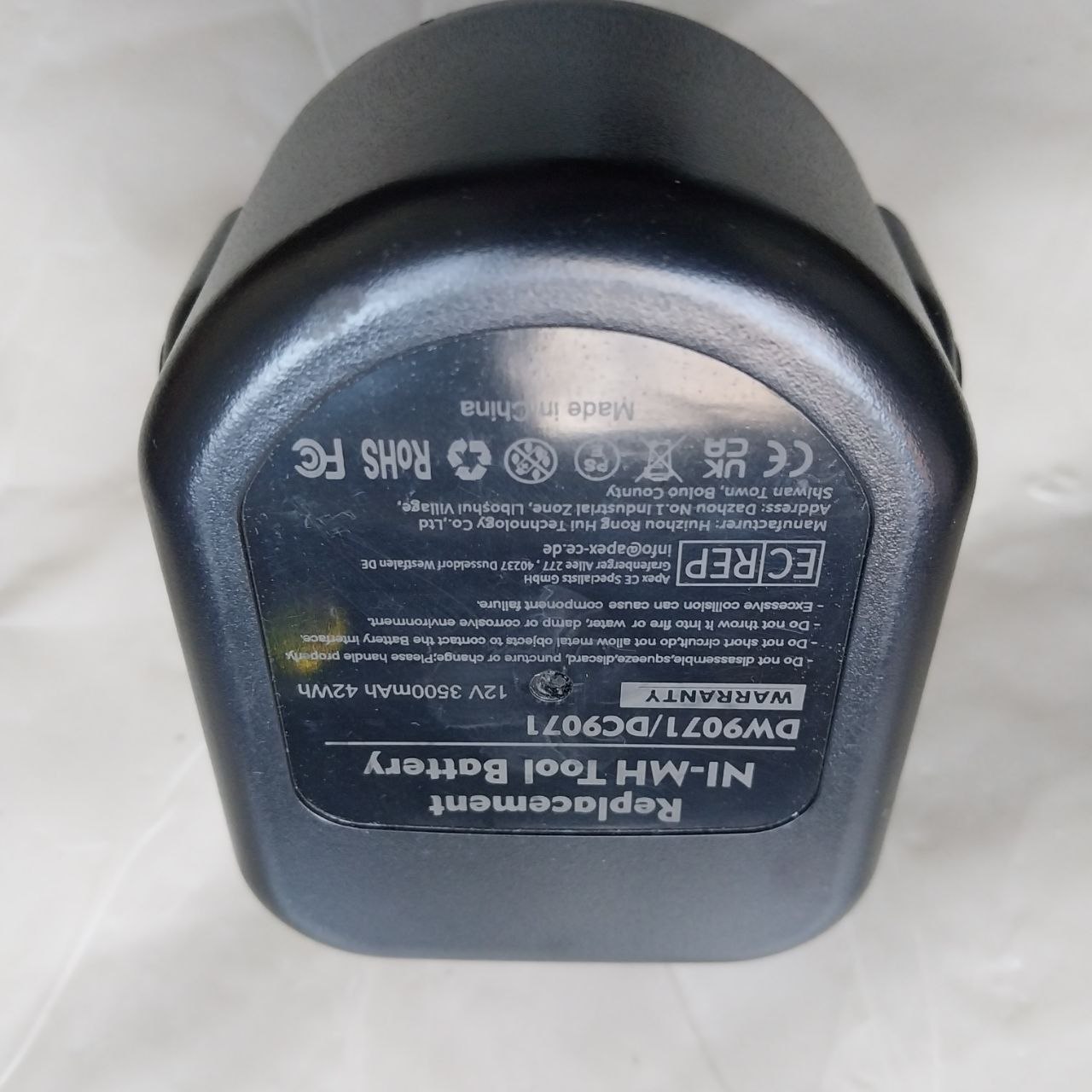 Bateria Akumulator do Dewalt NI-MH DW9071/DC9071 12V 3500mAh 42Wh