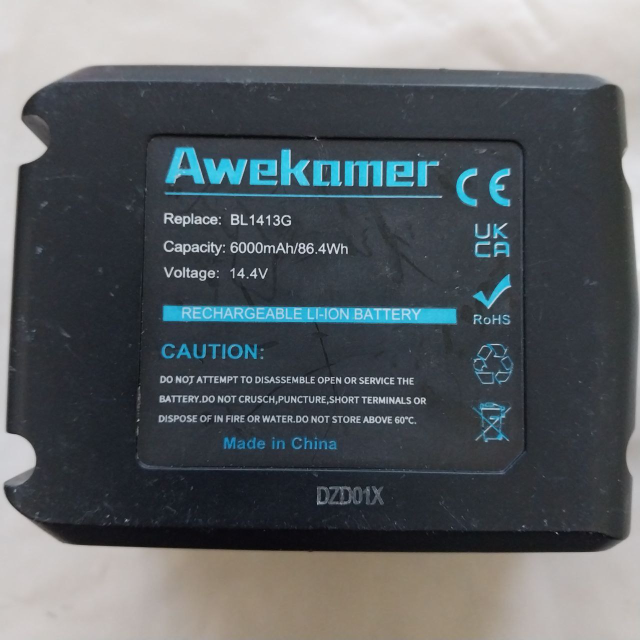 Bateria Akumulator do Makita Awekamer BL1413G 14.4V, 6000 mAh, 86.4Wh
