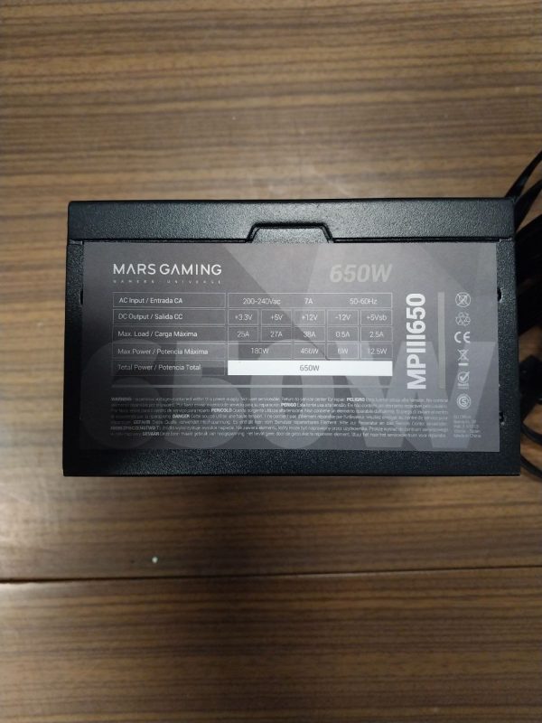 MARSGAMING MPIII650 Zasilacz PC ATX 650W