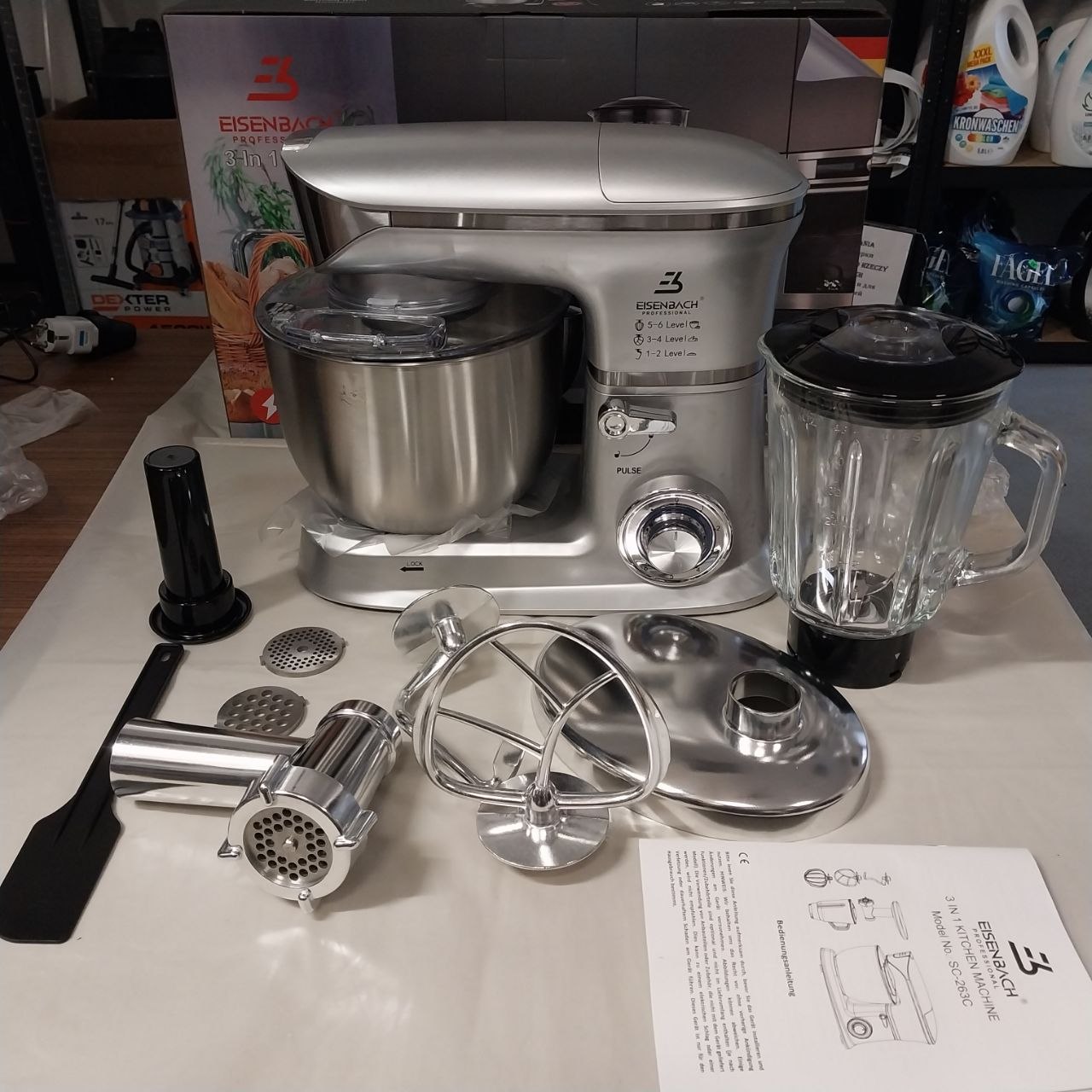Robot planetarny EISENBACH SC-263C 3w1 2000W 6,5L Blender