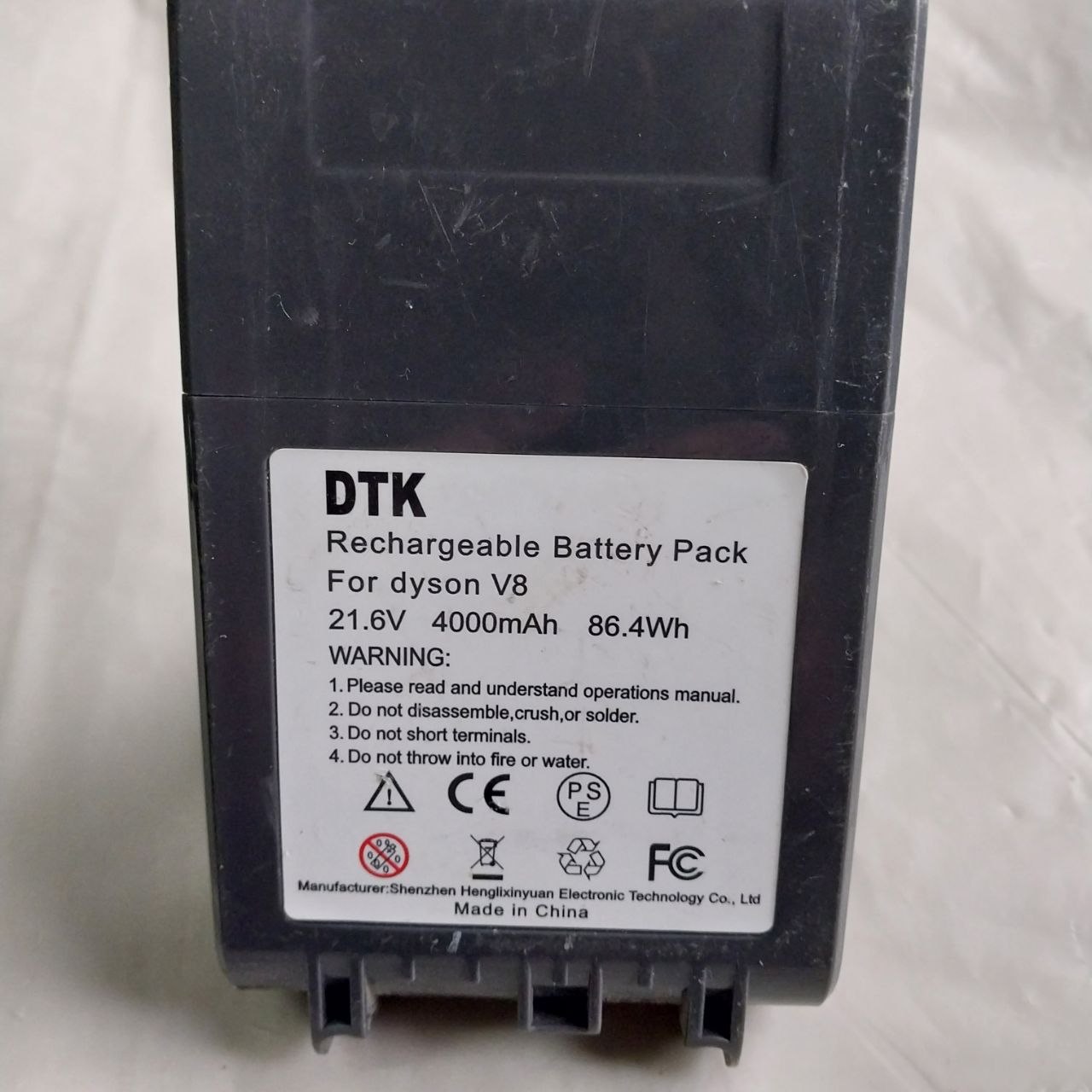 Bateria Akumulator V8 do DYSON 4000 mAh 21.6V DTK