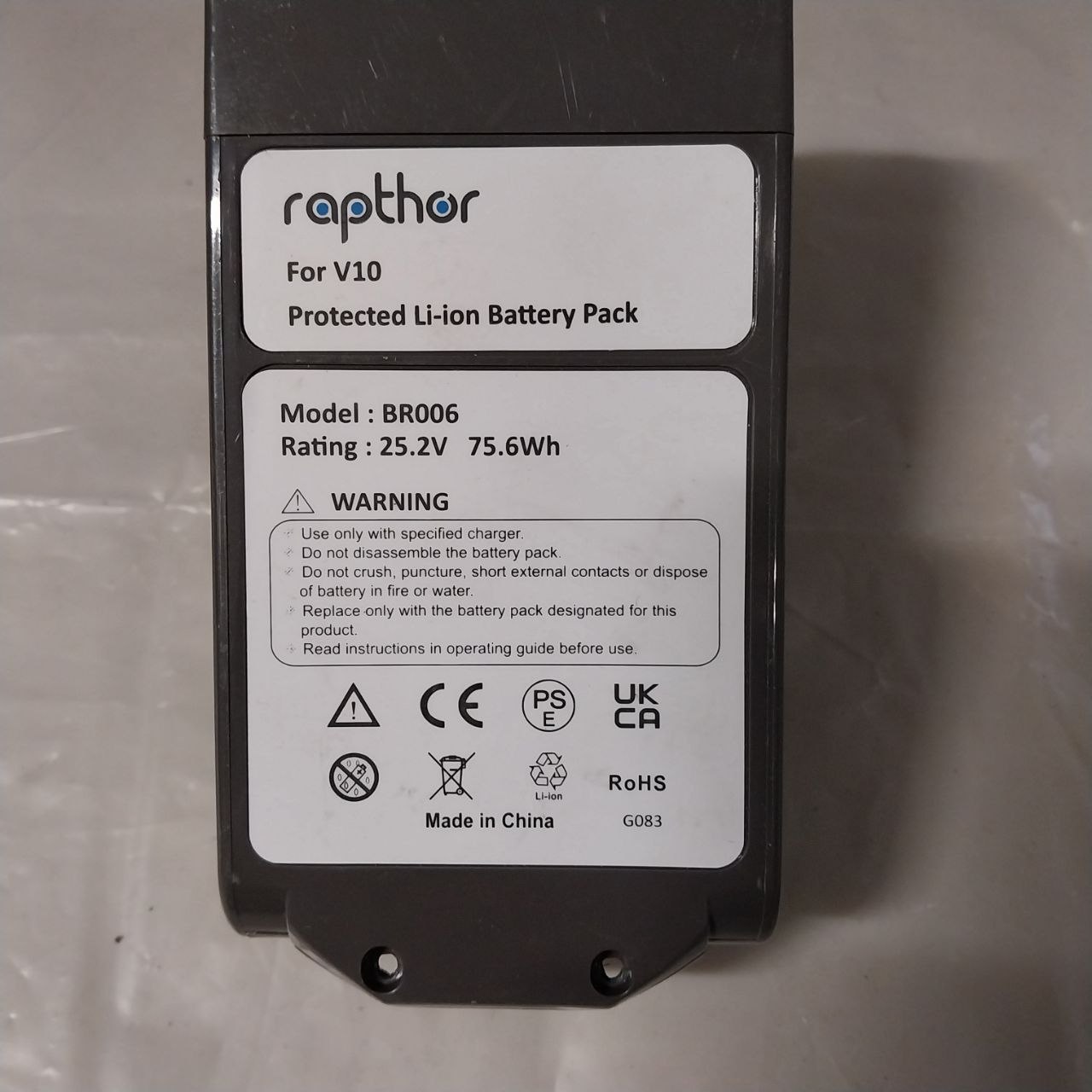 Bateria Akumulator Raptor BR006 do DYSON V10